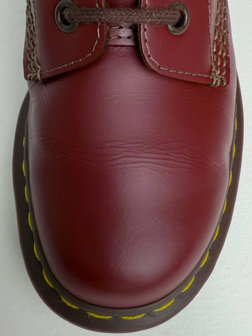 Dr. Martens Oxblood Red MIE Quilon Leather 1460 Lace Up 8 Eye Boots UK 5